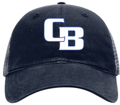 Club Blue Navy Washed Trucker Cap