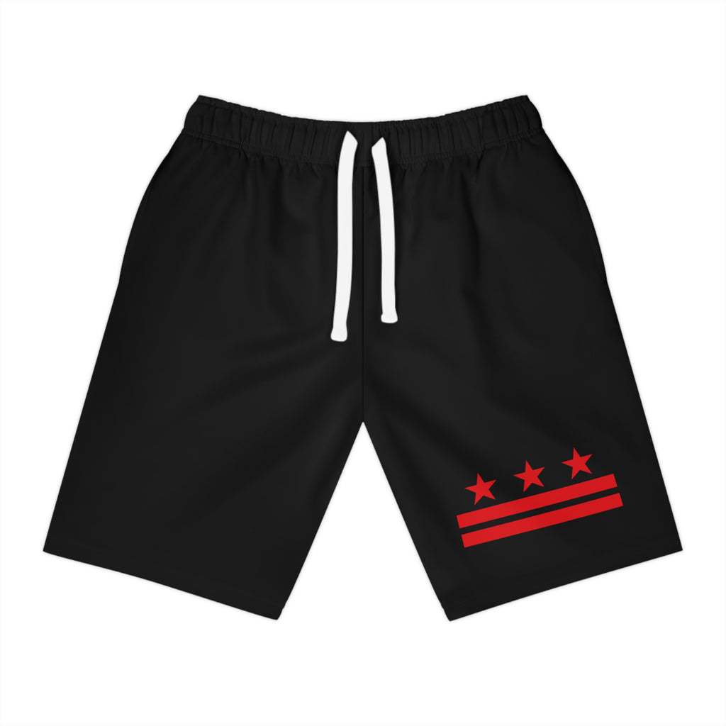 Black DC Flag Shorts with Pockets