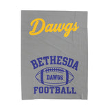 Bethesda Dawgs Football Velveteen Blanket