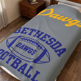 Bethesda Dawgs Football Velveteen Blanket