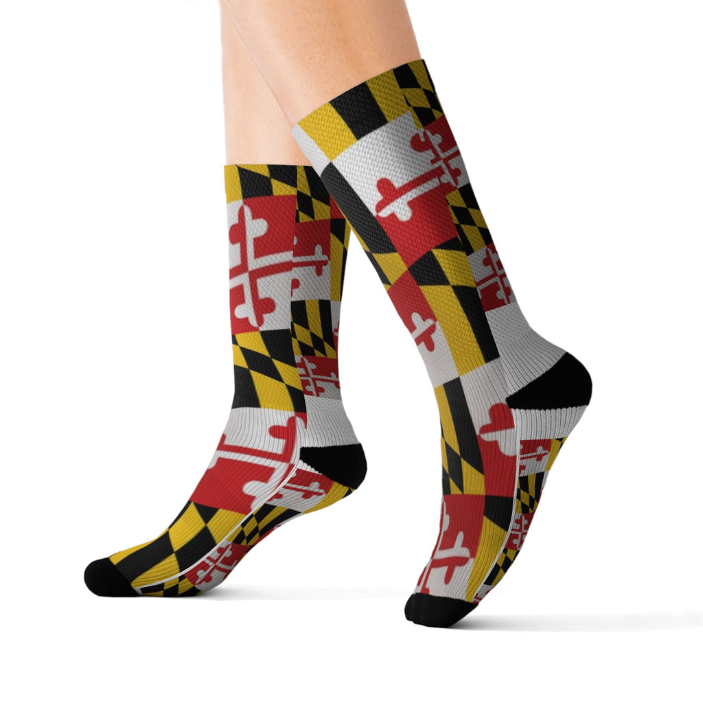 Maryland Flag  Socks