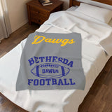 Bethesda Dawgs Football Velveteen Blanket