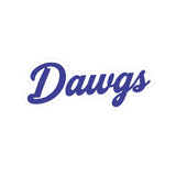 Dawgs Script Vinyl Sticker