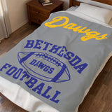Bethesda Dawgs Football Velveteen Blanket