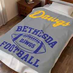 Bethesda Dawgs Football Velveteen Blanket
