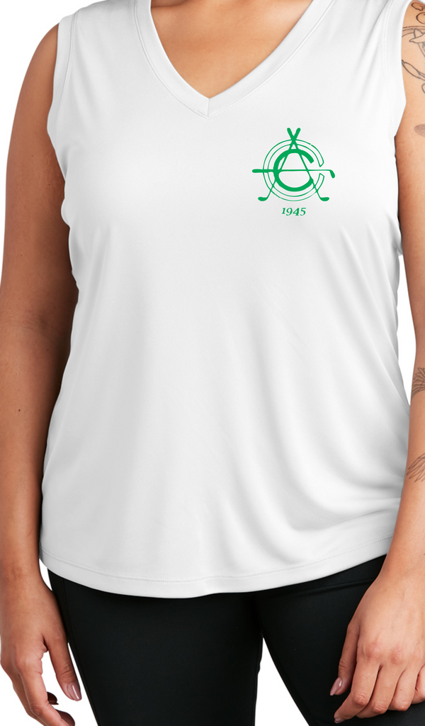 Argyle Ladies Sleeveless V-Neck Tee