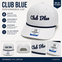Club Blue 5-Panel Classic Rope Cap