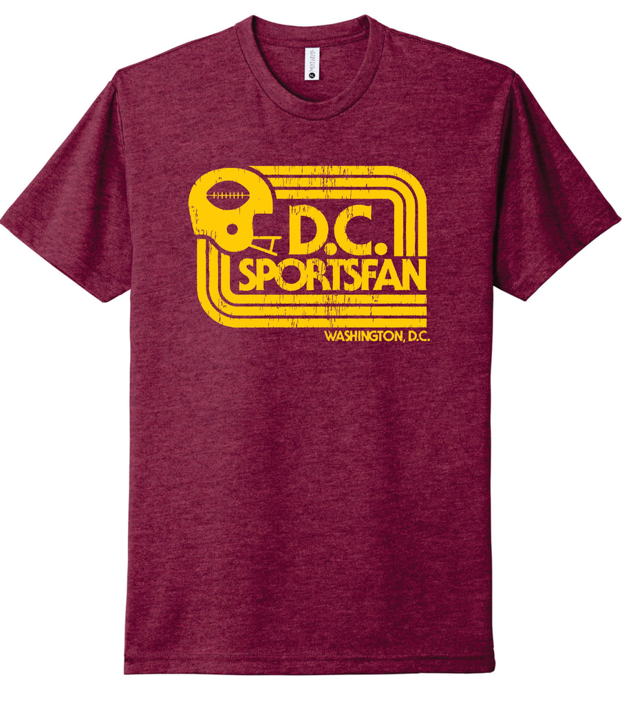 DCSportsFan Burgundy Tri-Blend Tee