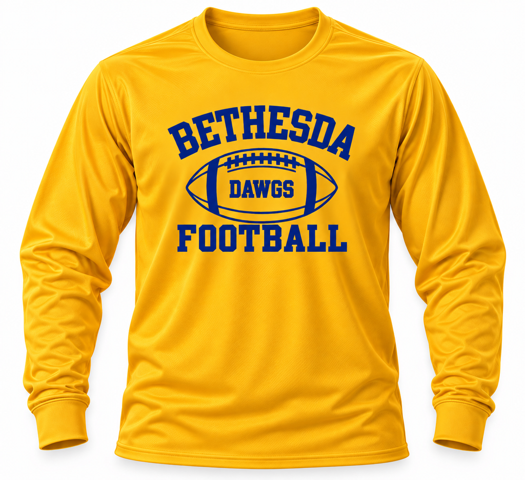 Bethesda Dawgs Youth Long Sleeve Performance Tee