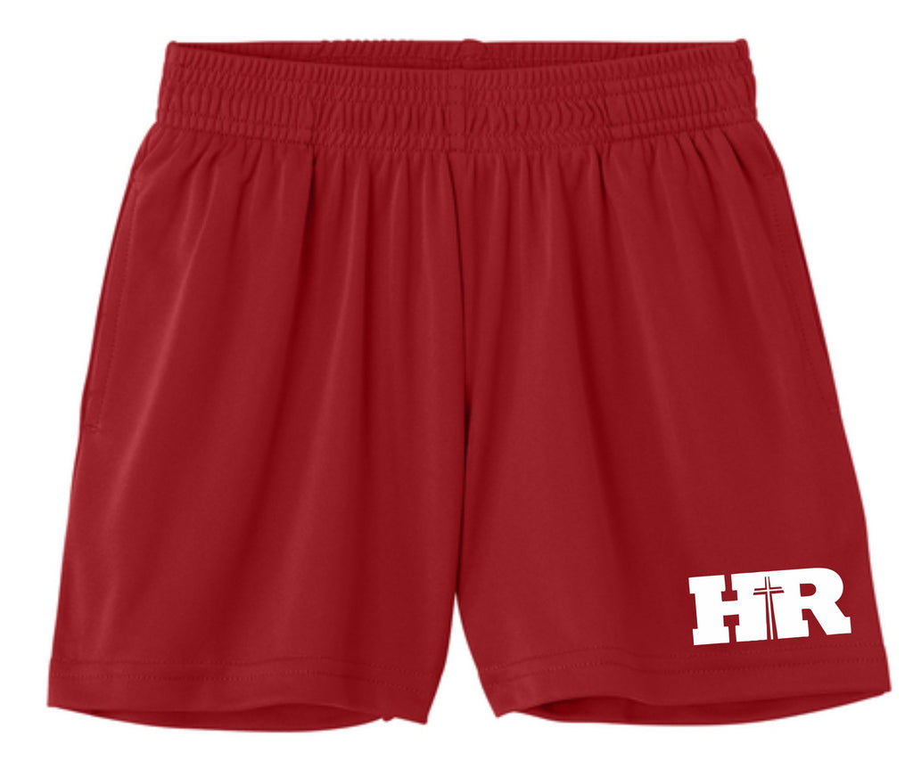 Holy Redeemer Red P.E. 5” Pocketed Short (YOUTH)
