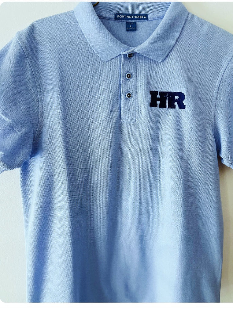 Holy Redeemer Embroidered Light Blue Cotton/Poly Blend Polo (K-5)
