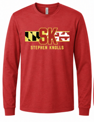 Stephen Knolls Red Long Sleeve Tee
