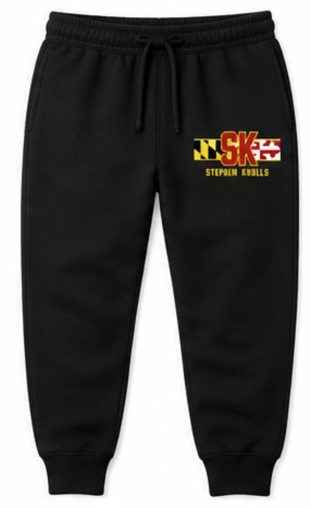 Stephen Knolls Black Fleece Sweatpant with Pockets