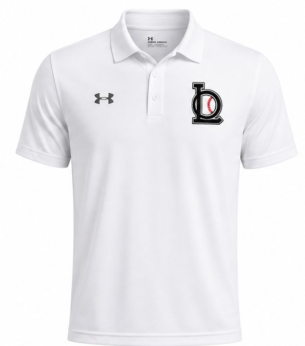 White UA Ole Liners Tech Polo