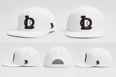 Branded Bills White Ole Liners Bare Flat Trucker Hat