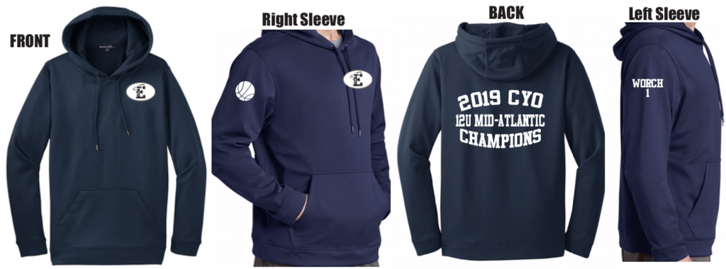 St. E's CYO Navy Blue Championship Hoodie