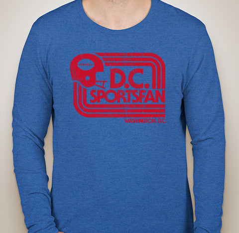 Vintage Royal DCSportsFan Long Sleeve Tri-Blend