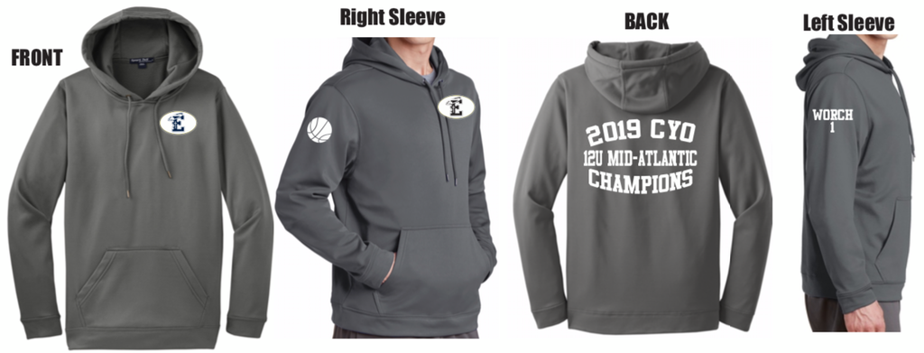 St. E's CYO Grey Championship Hoodie