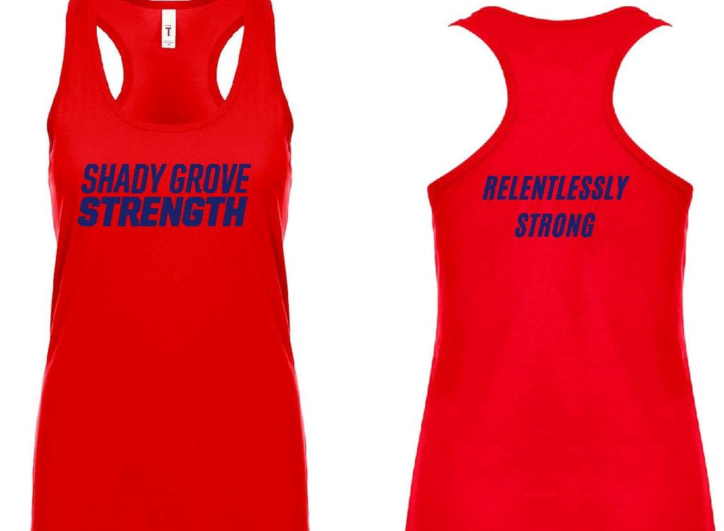 Shady Grove Strength Red Member Tanks