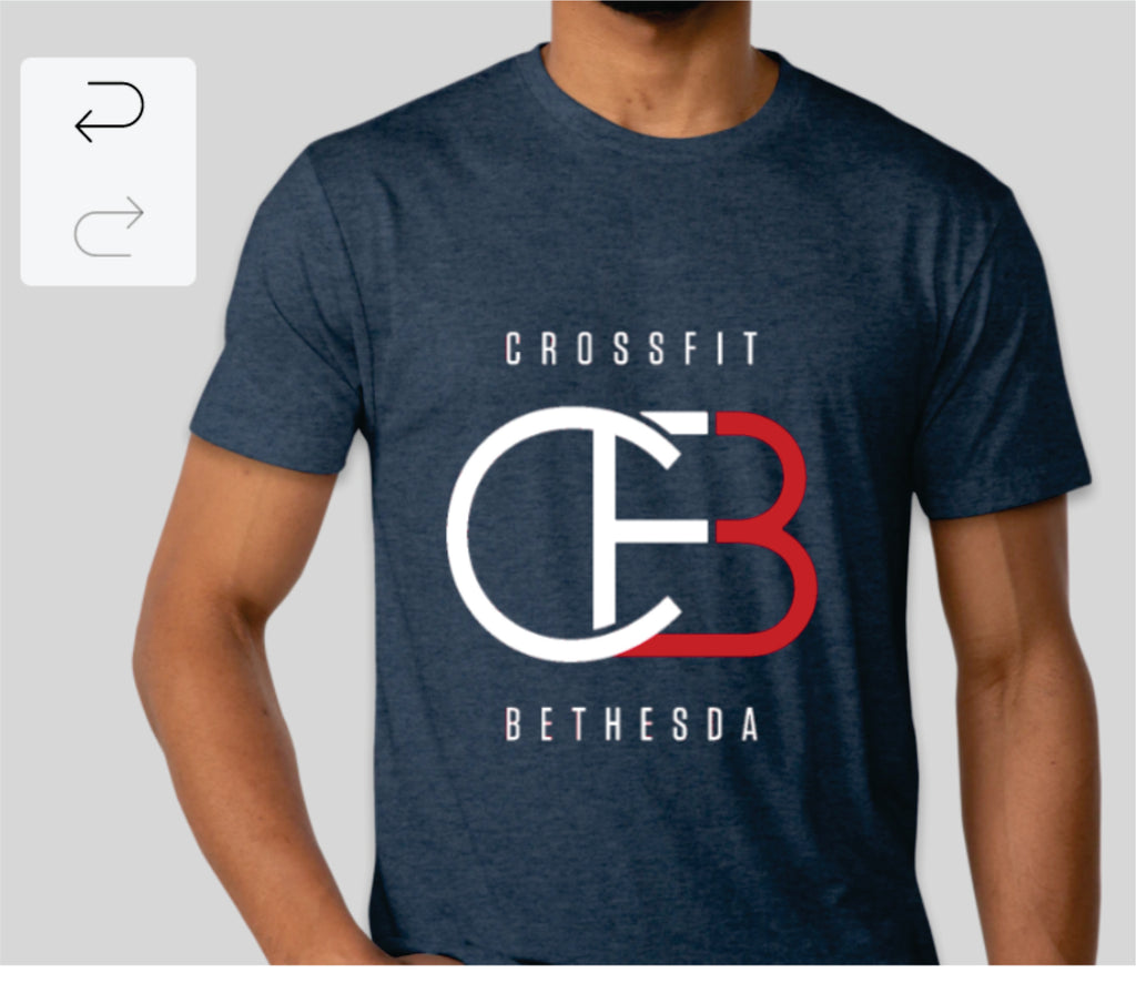 CrossFit Bethesda Men's Triblend Crew (Navy Blue)