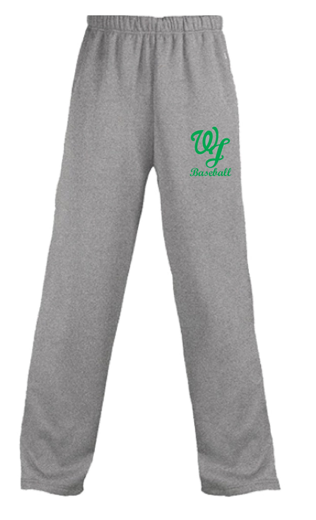 WJ Baseball Grey Cotton Sweatpants
